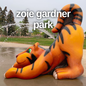 Zoie Gardner Park is a great hidden gem spray park in Edmonton.