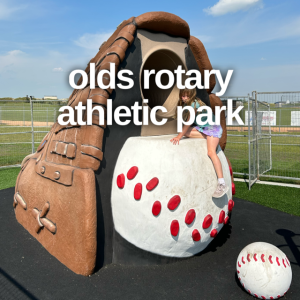 Olds baseball playground, otherwise known as Olds rotary athletic park is awesome.
