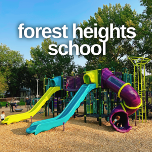 We love the new playground at Forest Heights School.