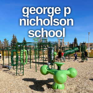 Twin Brooks families will enjoy playing at the new Edmonton Playgrounds at George P Nicholson School.