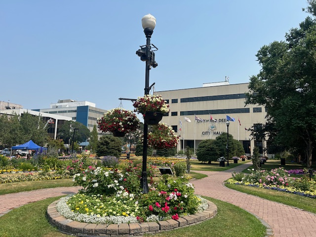 The flower gardens at Red Deer's City Hall are gorgeous!