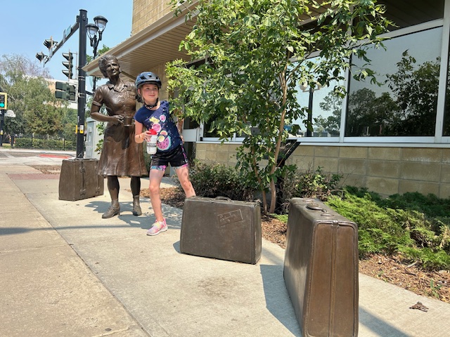 Find Bronze "ghosts" all over Red Deer as part of the City's public art collection