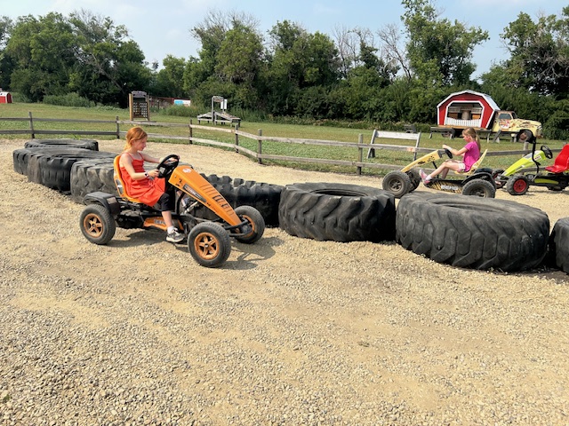 The girls couldn't stop talking about the fun we had at Kraay Family Farm! 