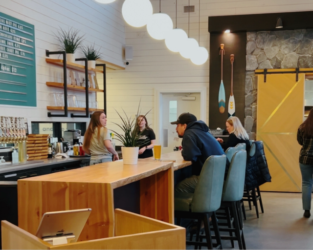 Folding Mountain Brewing was a must-visit during our Hinton Winter Weekend
