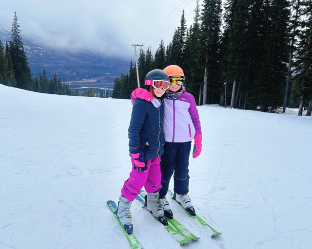 Skiing with friends is part of our Hinton Winter Weekend Itinerary.