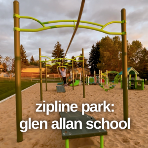 Edmonton Playgrounds Zipline Park Glen Allan School