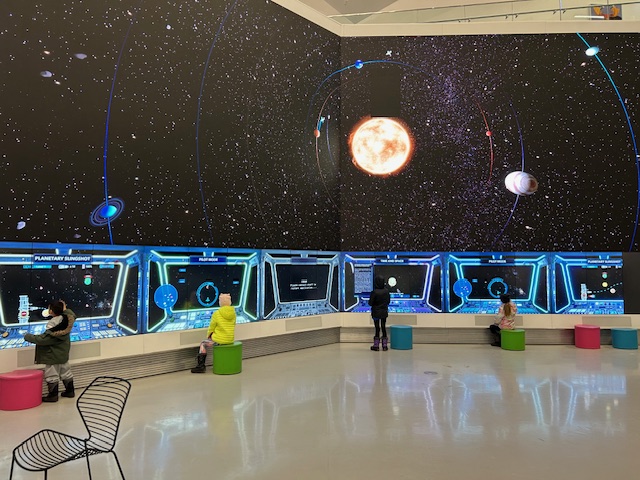 Space is one of the features on The Wall at Stanley A Milner Library