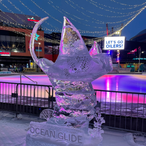 Edmonton Playgrounds Chiseled Ice Sculpture Chiseled Festival Winter Festival in Edmonton