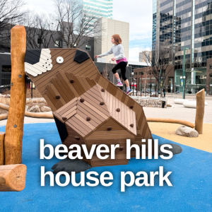Edmonton Playgrounds Beaver Hills House Park beaver playground 1