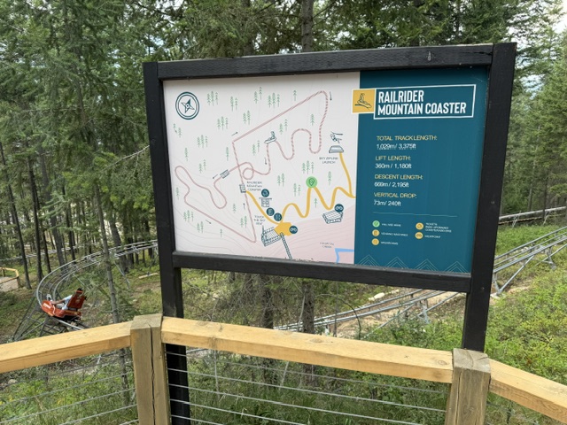 Ride the Railrider Mountain Coaster at the Golden Skybridge