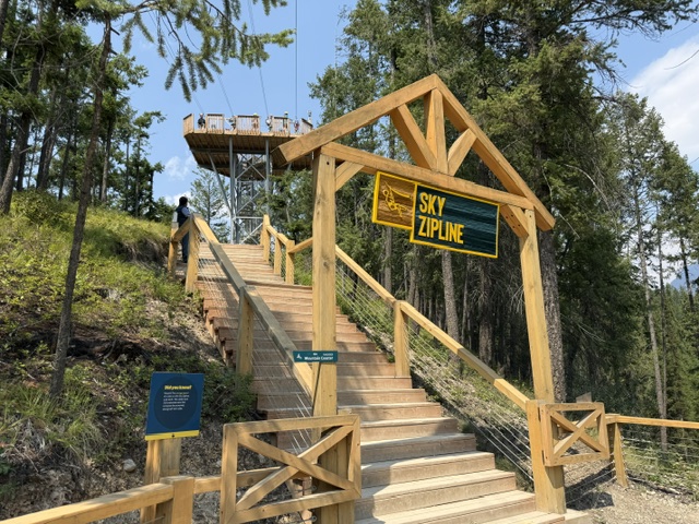 You can Zipline across the canyon at the Golden Skybridge