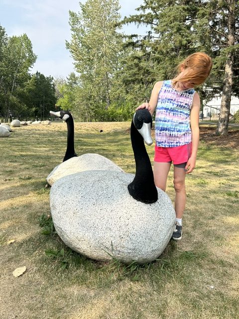 Edmonton Playgrounds Things kids love in Red Deer Public Art Goose Statue